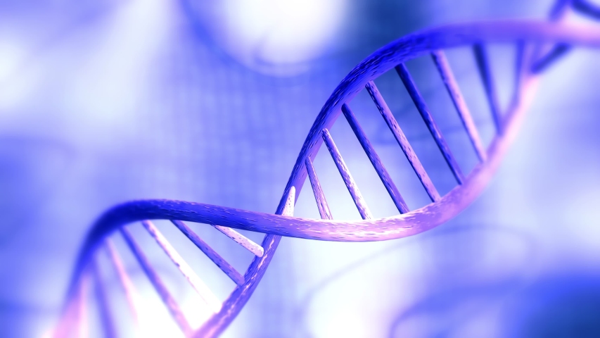 rotating dna formula background dark blue Stock Footage Video (100% ...