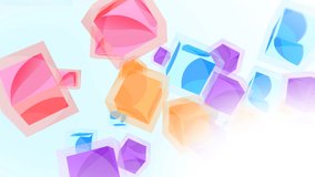 multi color box animated video background 