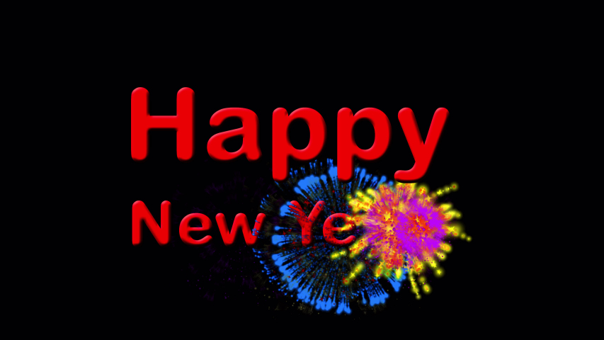 Hapy New Year occurs with explosions