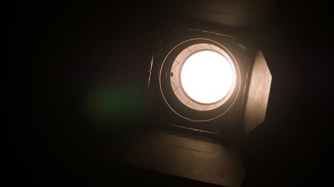 Fresnel Film Studio Spotlight on a Dimmer