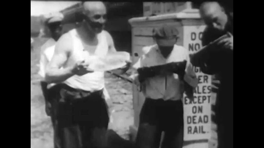 CIRCA 1900s - At the front of the Mexican American Conflict in 1916, shown Brigadier General John J. Pershing receiving a letter at his tent site.