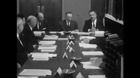 CIRCA 1960s - The National Library of Medicine's board of regents holds a meeting in 1963.