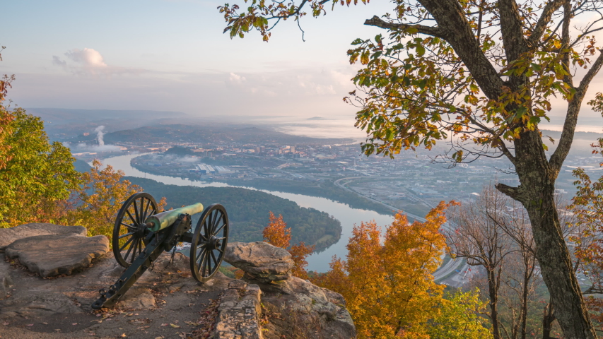 Chattanooga, Tennessee, USA view from Lookout Mountain
