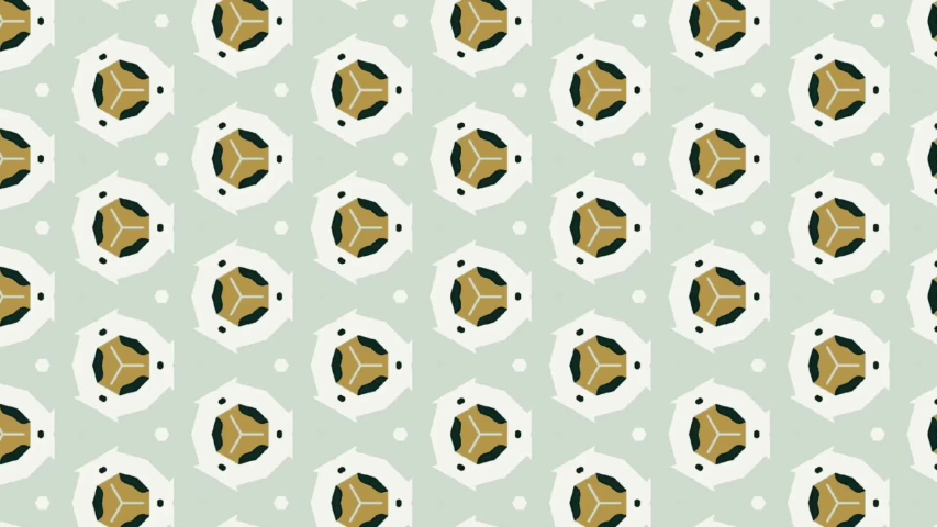 Abstract triangle kaleidoscope mirror graphics on white background