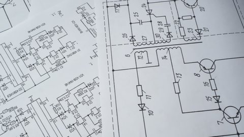 Work engineer electronics. Paper engineering electrical drawings
