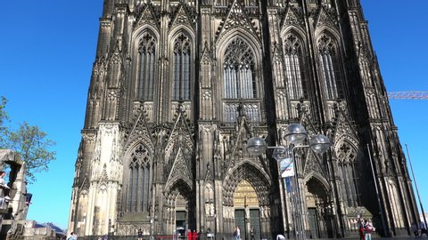 Cologne, Germany, The Famous Cathedral, Monument of German Catholicism and Gothic Architecture