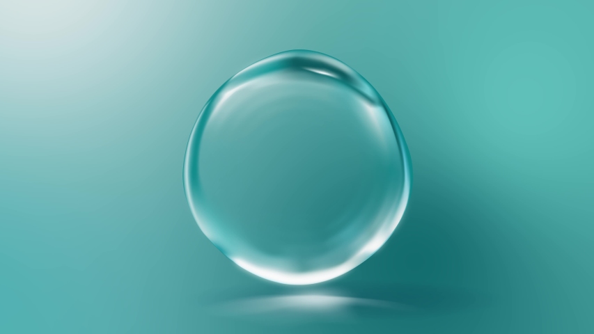Realistic water bubble with light effect