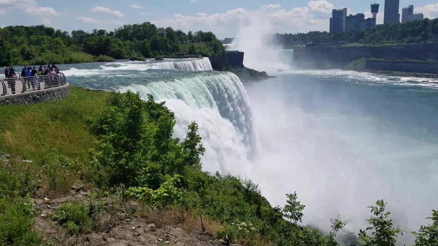 Amazing Niagara Falls from US view. 
