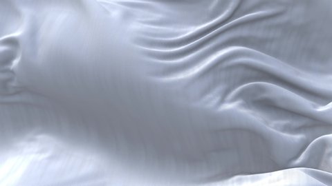 4k seamless Wave white satin fabric Background.Silk cloth fluttering in the wind.tenderness and airiness.3D digital animation of a waving cloth. 