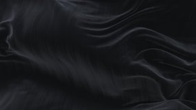 4k seamless Wave Black satin fabric Background.Silk cloth fluttering in the wind.tenderness and airiness.3D digital animation of a waving cloth.  - Powered by Shutterstock - Get 15% off with code: PIKWIZARD15