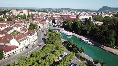 Annecy aerial view, France, Haute-Savoie