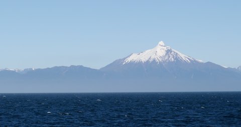 WS Snowcapped Osorno Volcano near Puerto Montt/ Patagonia, Chile