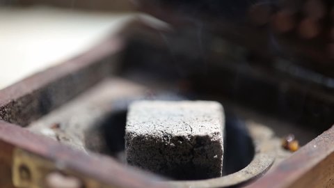 Frankincense on a hot coal