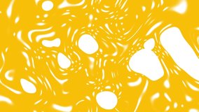Animated background. Orange liquid paint surface. Video effects.