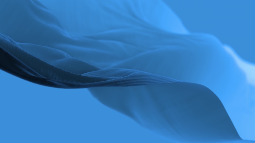 4k Blue wave satin fabric loop background.Wavy silk cloth fluttering in the wind.tenderness and airiness.3D digital animation of seamless flag waving ribbon streamer riband.  | Shutterstock HD Video #1056028793