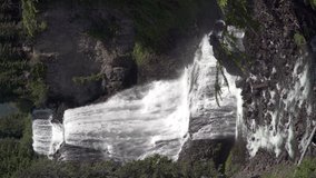 Alexander Falls Whistler BC vertical video 4K UHD. Spectacular Alexander Falls in Whistler, British Columbia, Canada. Vertical video. 4K, UHD.
