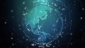 Global communication concept, The earth rotating with business icons, Business and technology background, 4k Resolution. - Powered by Shutterstock - Get 15% off with code: PIKWIZARD15