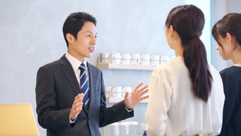 Asian People Talking for Business Stock Footage Video (100% Royalty-free) 1007203489 | Shutterstock