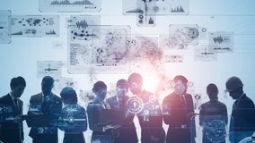 Business network concept. Group of businessperson. Teamwork. Human resources. - Powered by Shutterstock - Get 15% off with code: PIKWIZARD15