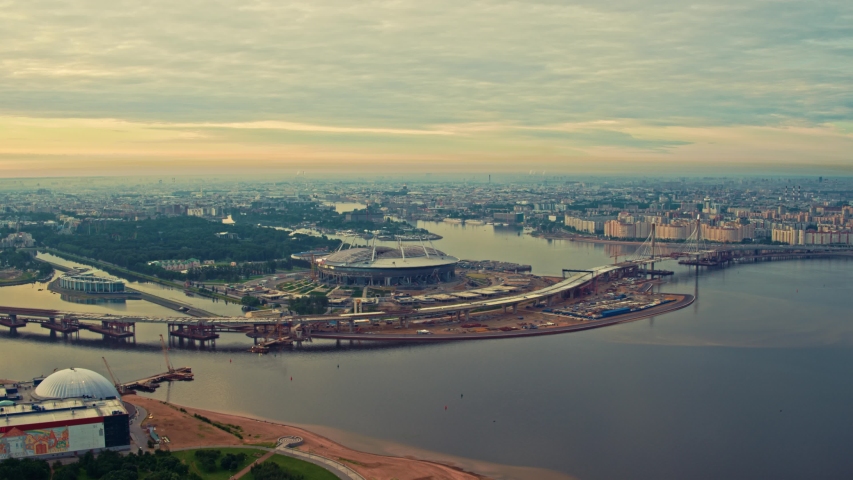 Aerial view of St. Petersburg 