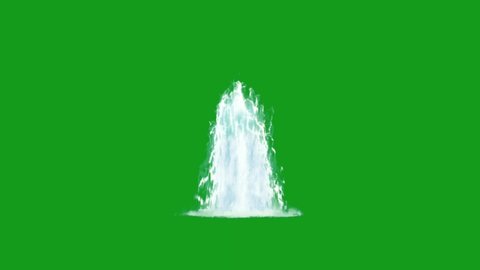 Water fountain green screen motion graphics