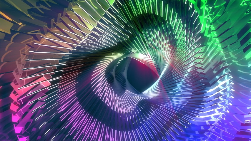 Looped seamless abstract geometric explosive effect footage ideal for use in titles, presentations or for VJ use. | Shutterstock HD Video #1056078083