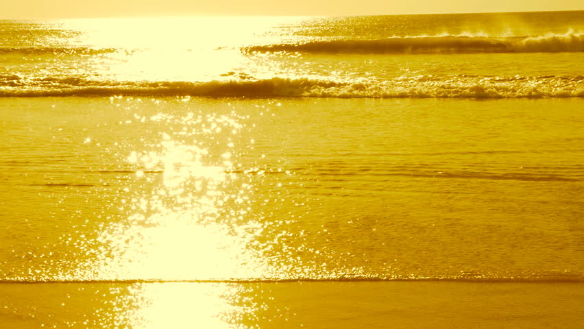 Slow Motion Ocean in Gold. Stock Footage Video (100% Royalty-free) 10561019  | Shutterstock
