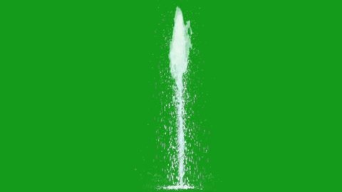 Water fountain green screen motion graphics