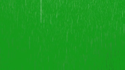 Rainfall green screen motion graphics
