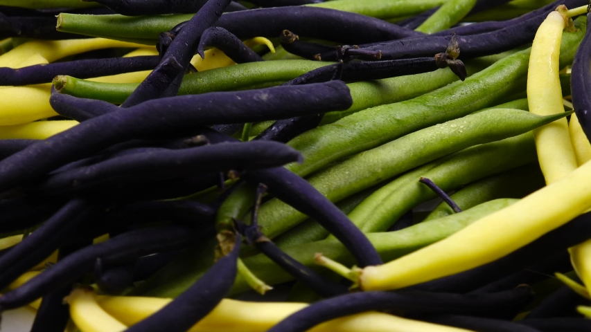 String beans of the different type, background 