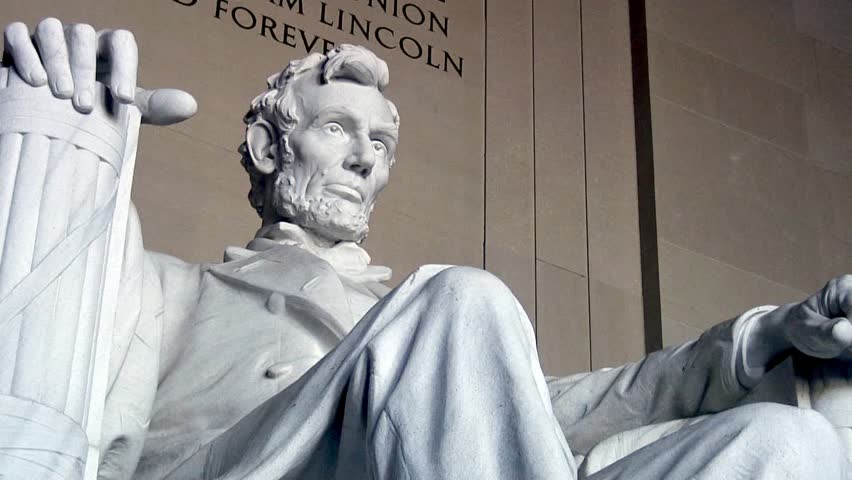 lower angle view of Lincoln Memorial