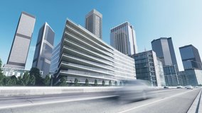 Build up of skyscrapers. Construction new buildings. Timelapse of construction city. - Powered by Shutterstock - Get 15% off with code: PIKWIZARD15