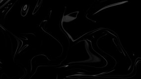 Dark liquid beautiful motion flow, Animation black wavy, moving video background