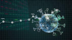 Analysis graphs and reports numbers about a pandemic virus crisis. - Powered by Shutterstock - Get 15% off with code: PIKWIZARD15