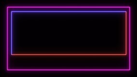 TEXT sign neon glow color moving seamless art background abstract motion screen