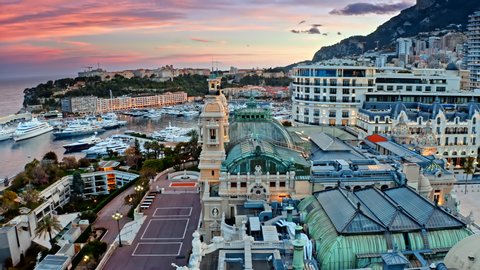 Gambling and entertainment complex in Monte Carlo, Monaco, Cote de Azul, Europe