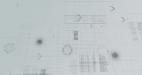 Minimalistic stylistic gray background of network with connecting lines and dots - Background animation