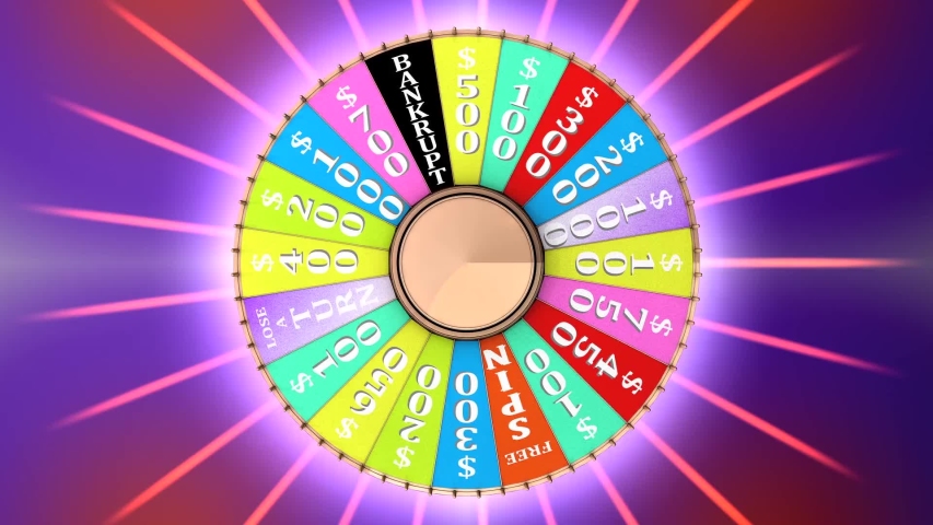 Show game wheel gameshow luck prize fun Royalty-Free Stock Footage #1056216749