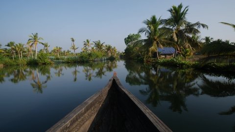 kerala backwaters on a peaceful day