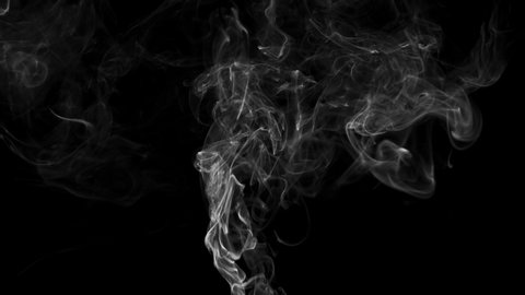 Abstract white smoke in slow motion. Smoke, Cloud of cold fog in light spot background. Light, white, fog, cloud, black background, 4k, ice smoke cloud. Floating fog. 3d SMOKE MODEL	