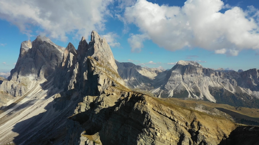 amazing view on seceda peak trentino Stock Footage Video (100% Royalty ...