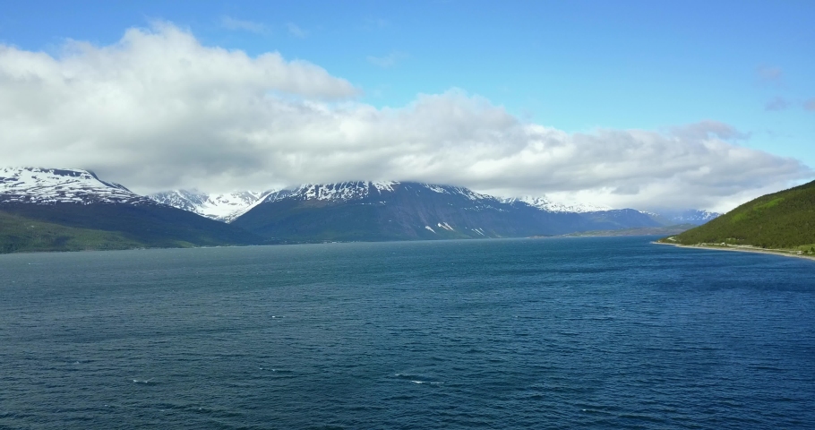 Skibotn Camping, Lyngen Fjord, Norway.