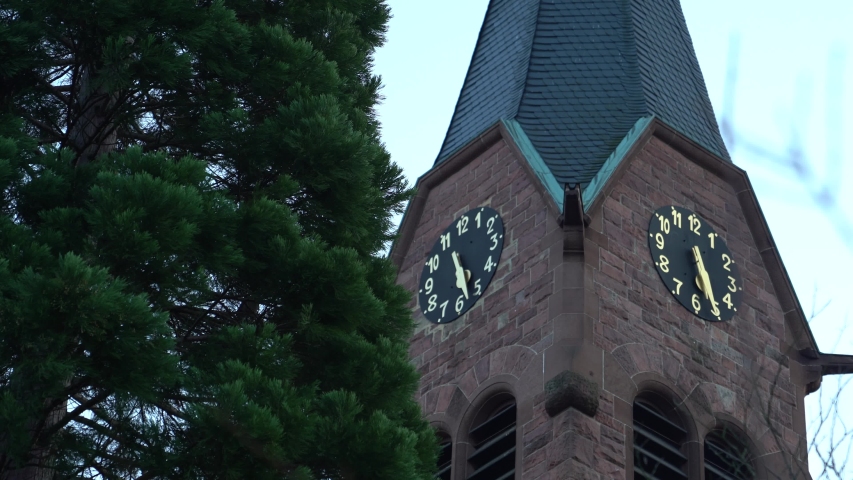 A clock on church tower