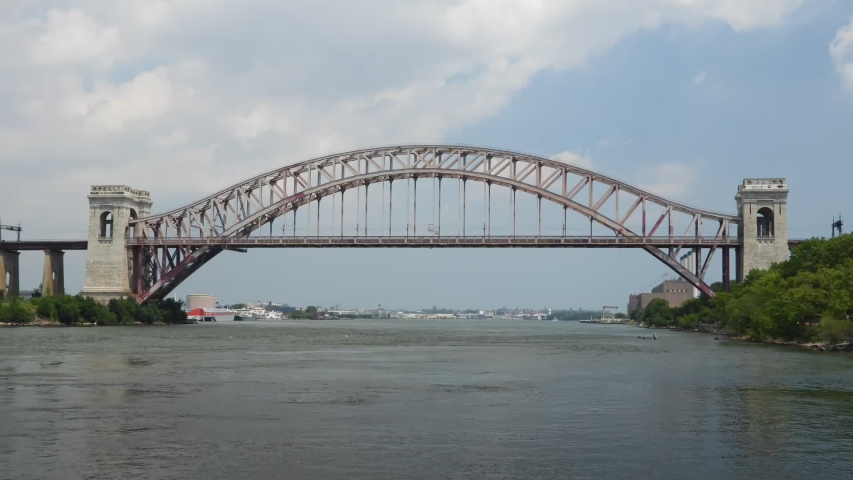 Hell Gate Bridge Stock Video Footage - 4K and HD Video Clips | Shutterstock