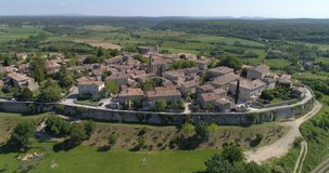 Lussan lateral traveling, Gard, labelled Les Plus Beaux Villages de France