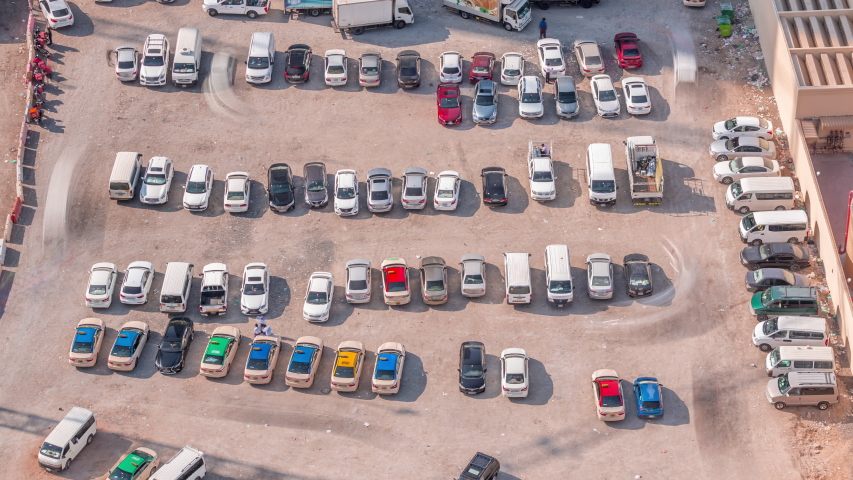 dubai police car impound yard