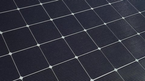 Photovoltaic solar panel extreme close up