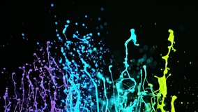 Colorful splashing paint in super slow motion. Shooted with high speed cinema camera at 1000fps - Powered by Shutterstock - Get 15% off with code: PIKWIZARD15
