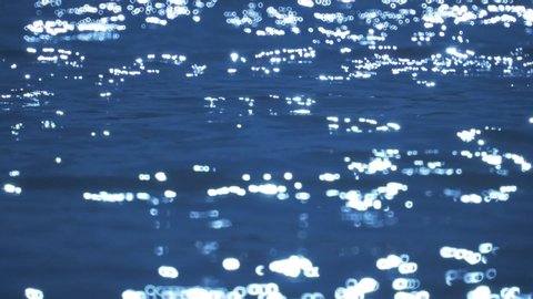 Beautiful water surface moving up waving. Clear blue water beautiful blue water surface. Abstract background waving of waterline.