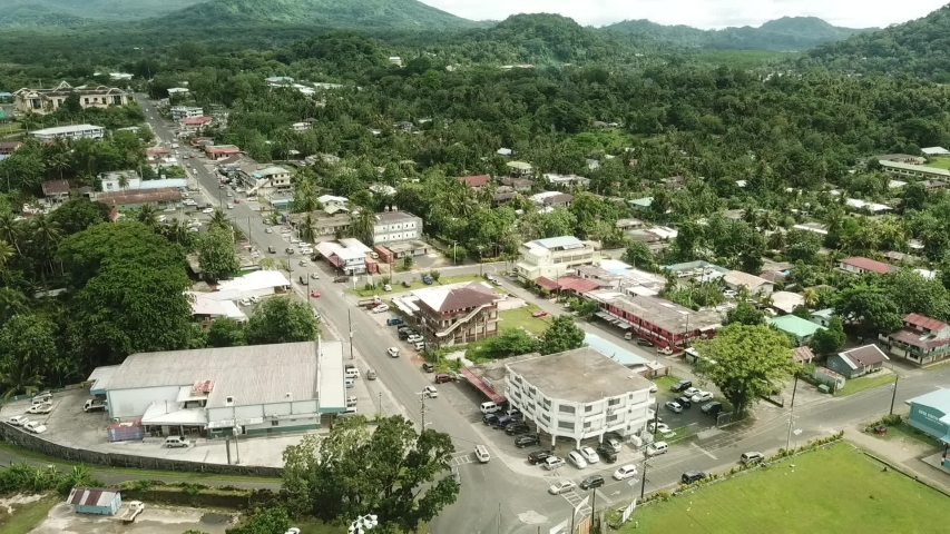 Kolonia Town Aerial View Pohnpei Micronesia Stock Footage Video (100% 